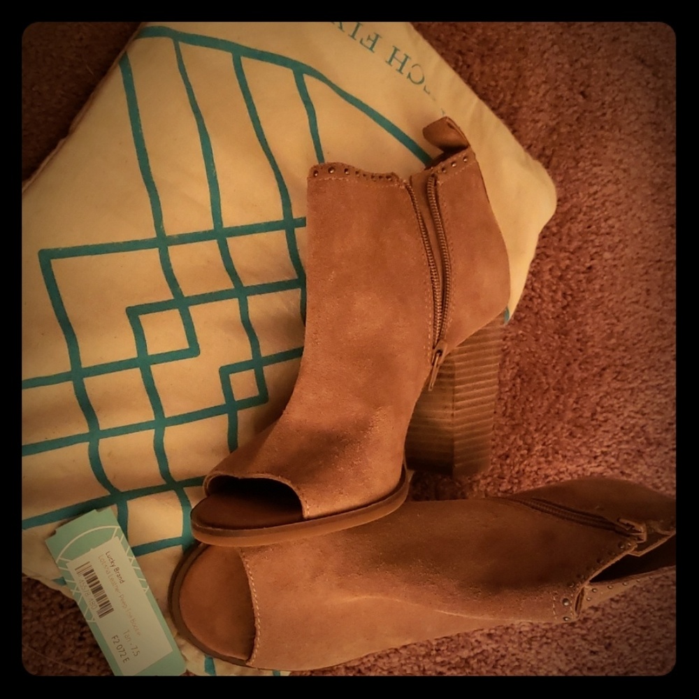 Stitch Fix peep toe booties